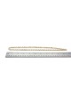 Diamond Double Open Circle Necklace in White and Yellow Gold